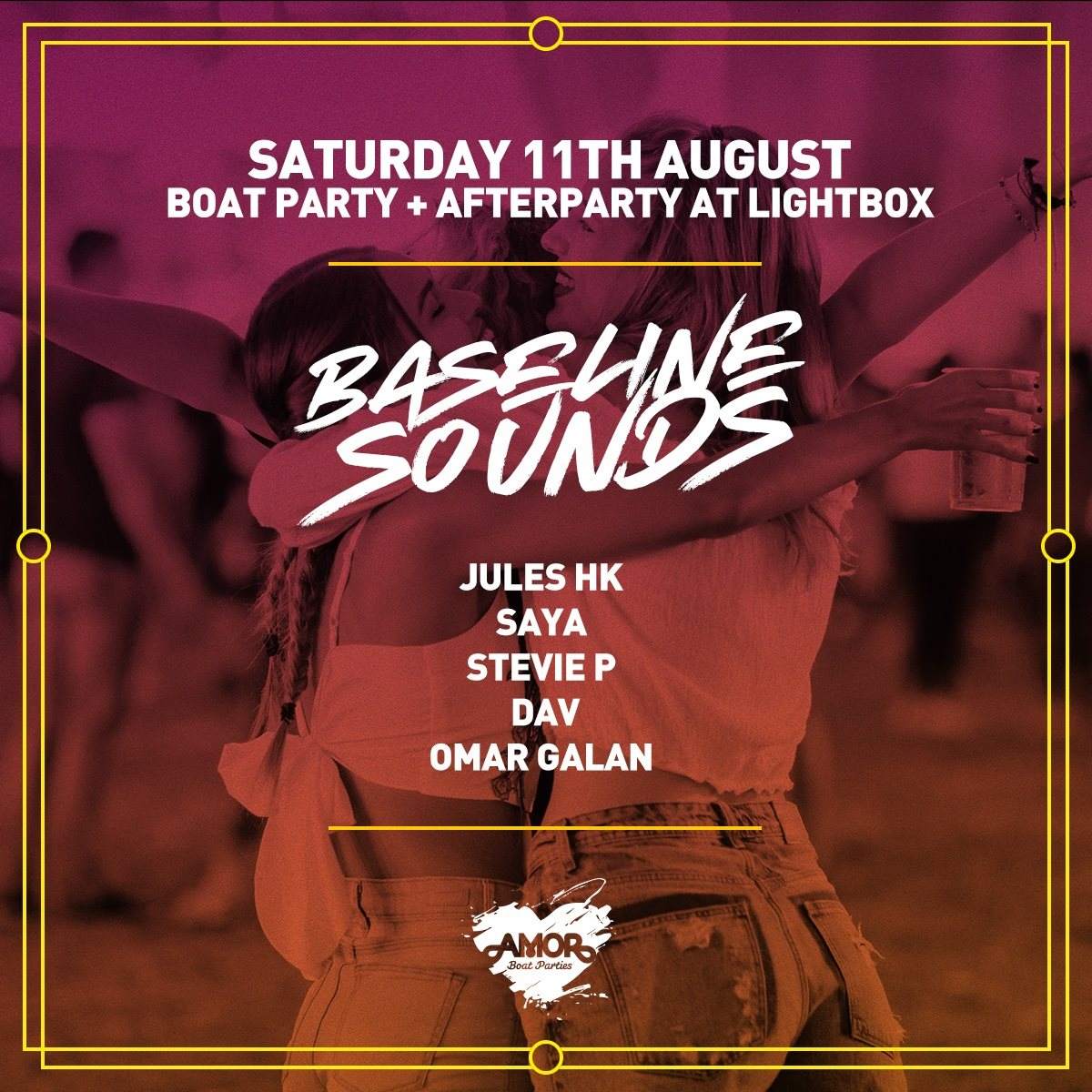 Amor Boat Party Ft. Seminor Lab & Baseline Plus Lightbox After-Party - フライヤー裏
