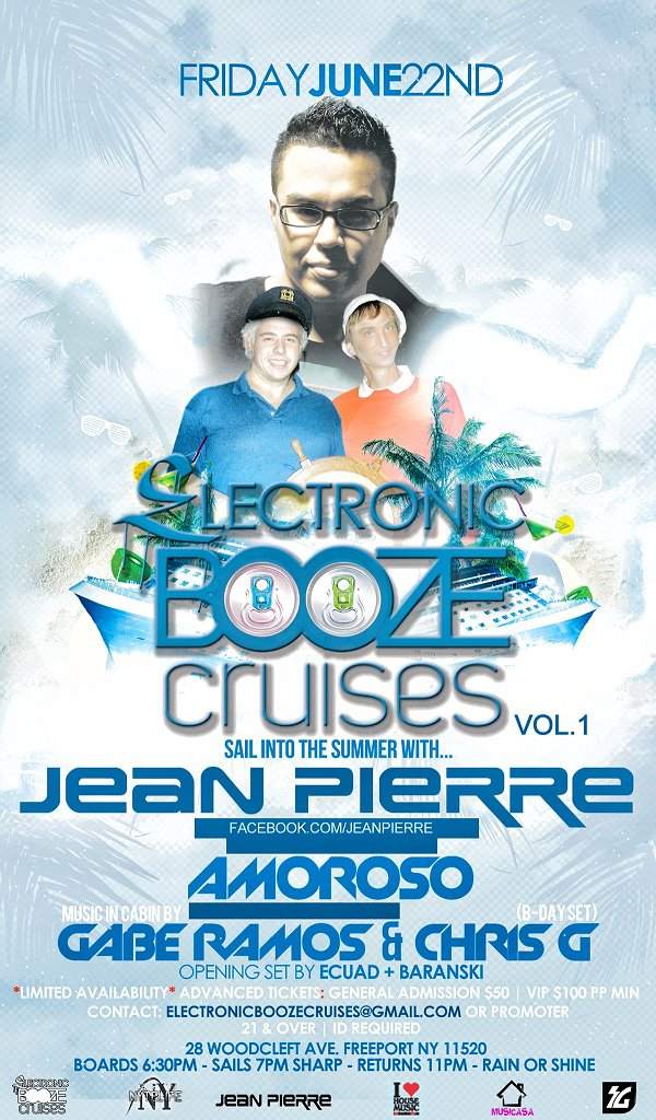 Boat Party with Jean Pierre, DJ Amoroso & More - フライヤー表