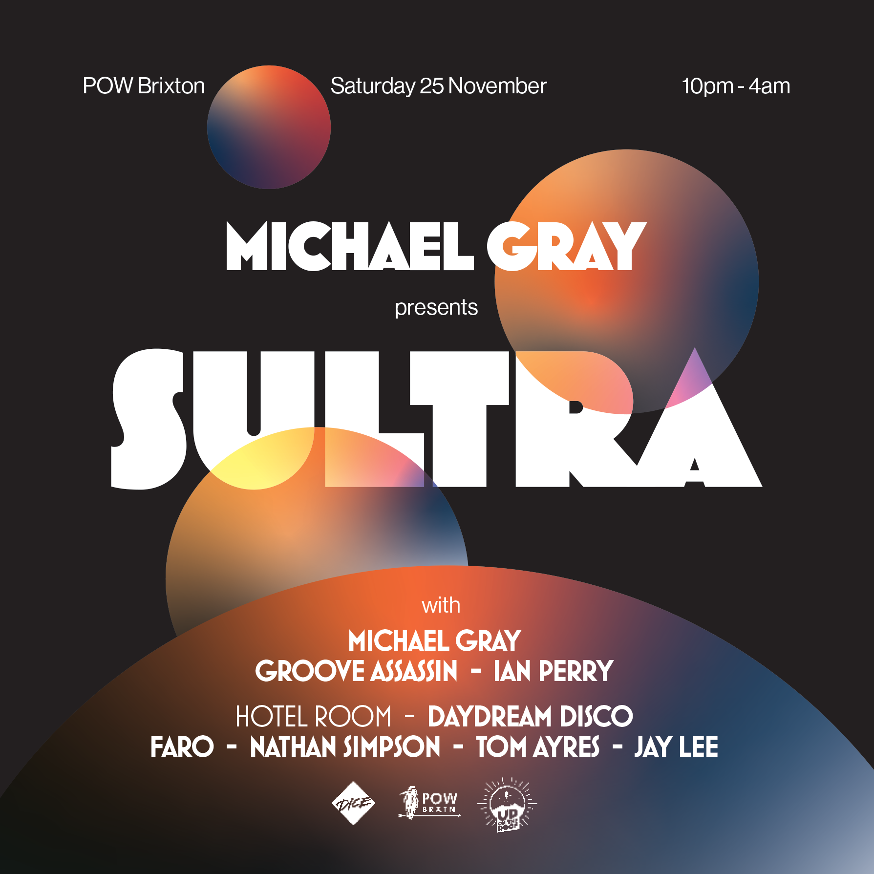 Michael Gray presents 'Sultra' - Página frontal