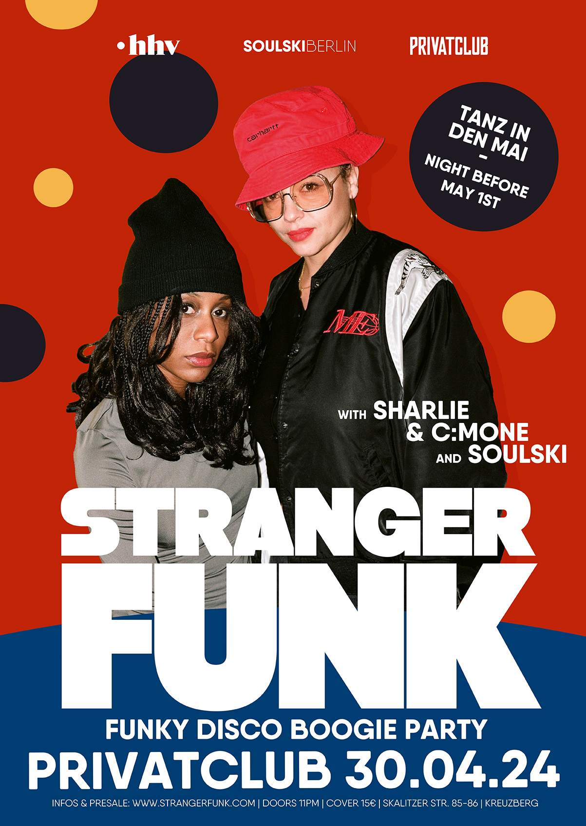 Stranger Funk goes Privatclub: Tanz in den Mai with C:Mone & Sharlie (E.P.I.Q.) - Página frontal