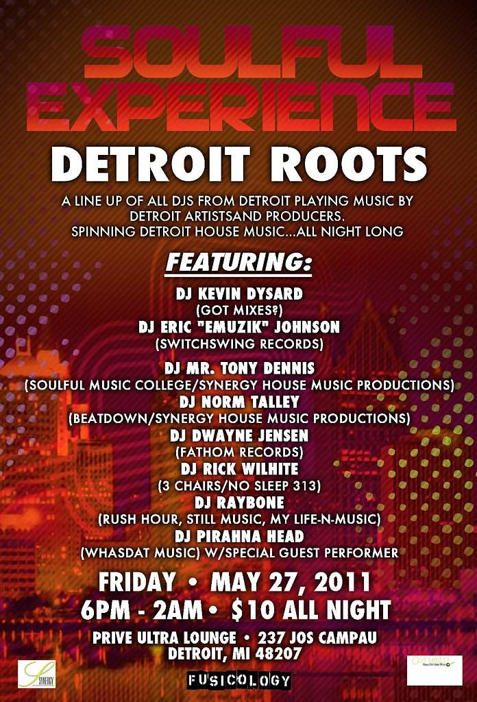 Detroit Roots Soulful House Music Experience at Prive Deux, Detroit