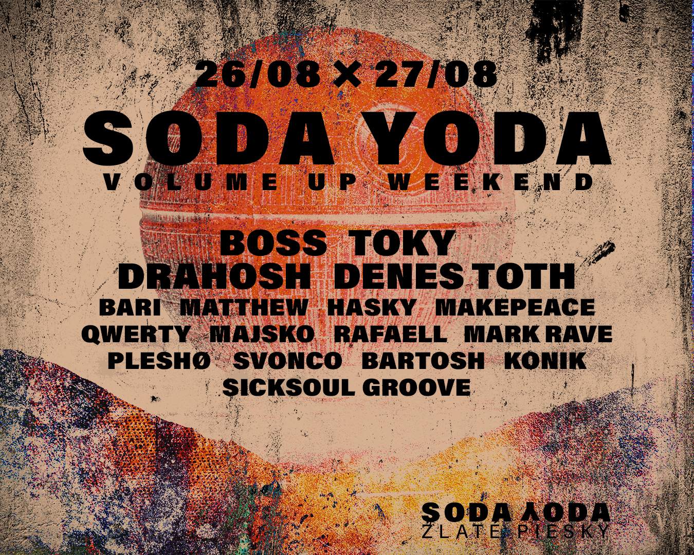 SODA YODA Volume Up Weekend - Página frontal