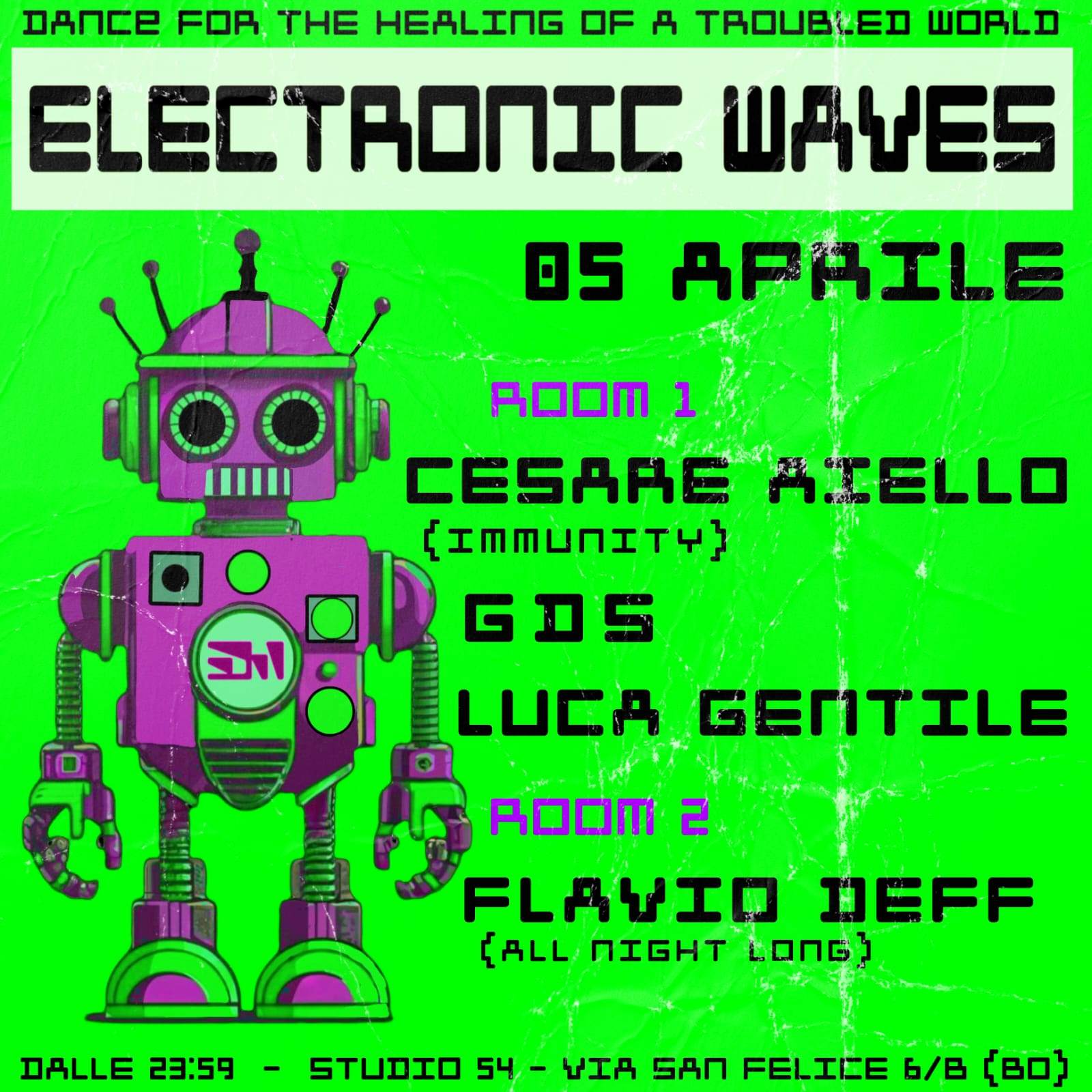 Electronic Waves invites Cesare Aiello - フライヤー表
