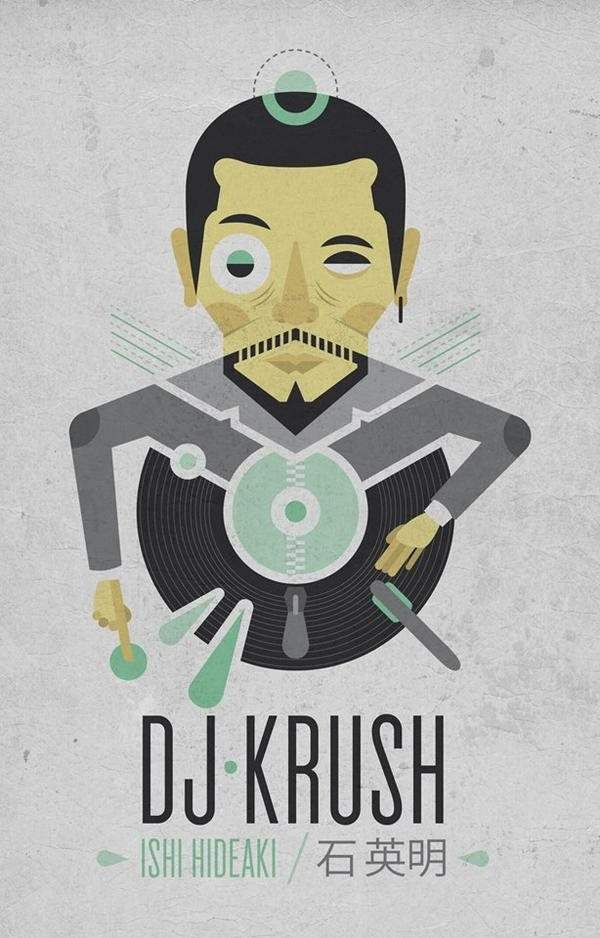 DJ Krush live - フライヤー表