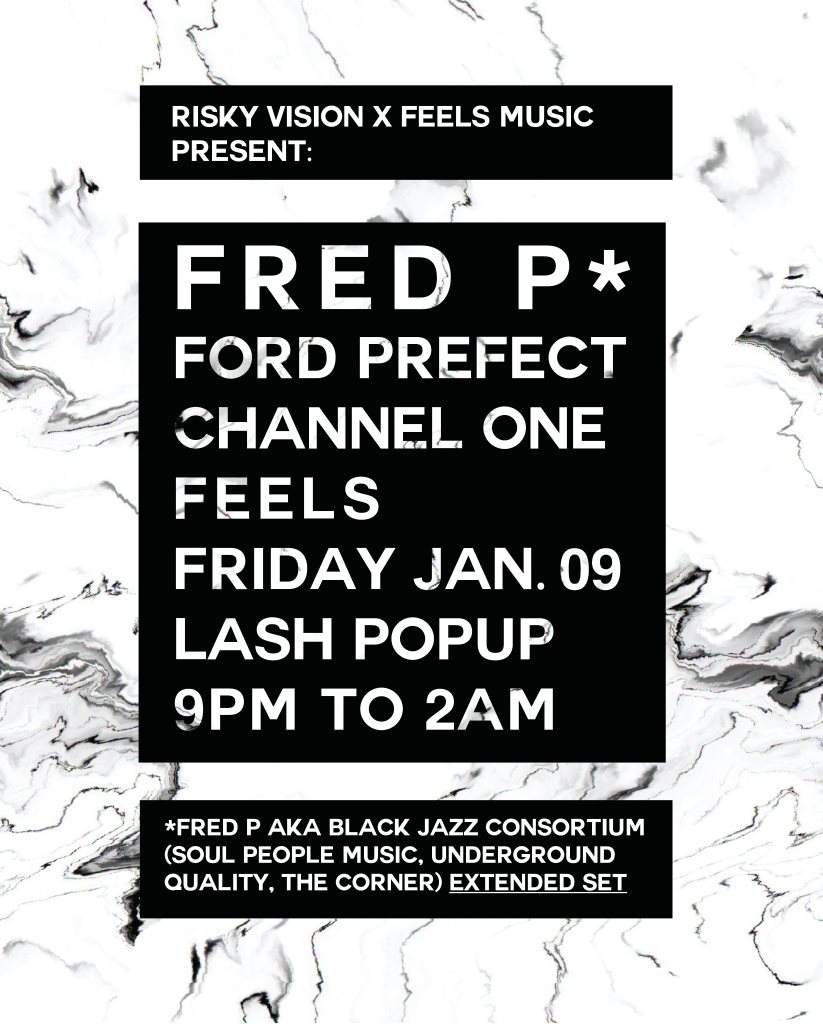 Risky Vision x Feels Music present: Fred P - Página frontal