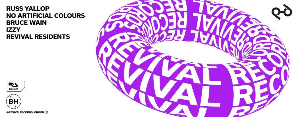 Revival Records: Russ Yallop & No Artificial Colours + Revival Residents - Página trasera