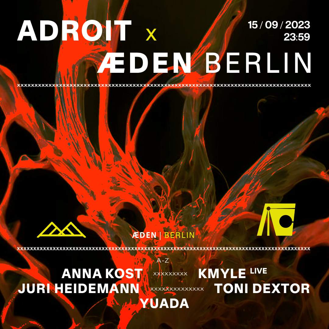 Adroit x ÆDEN Berlin - Página frontal