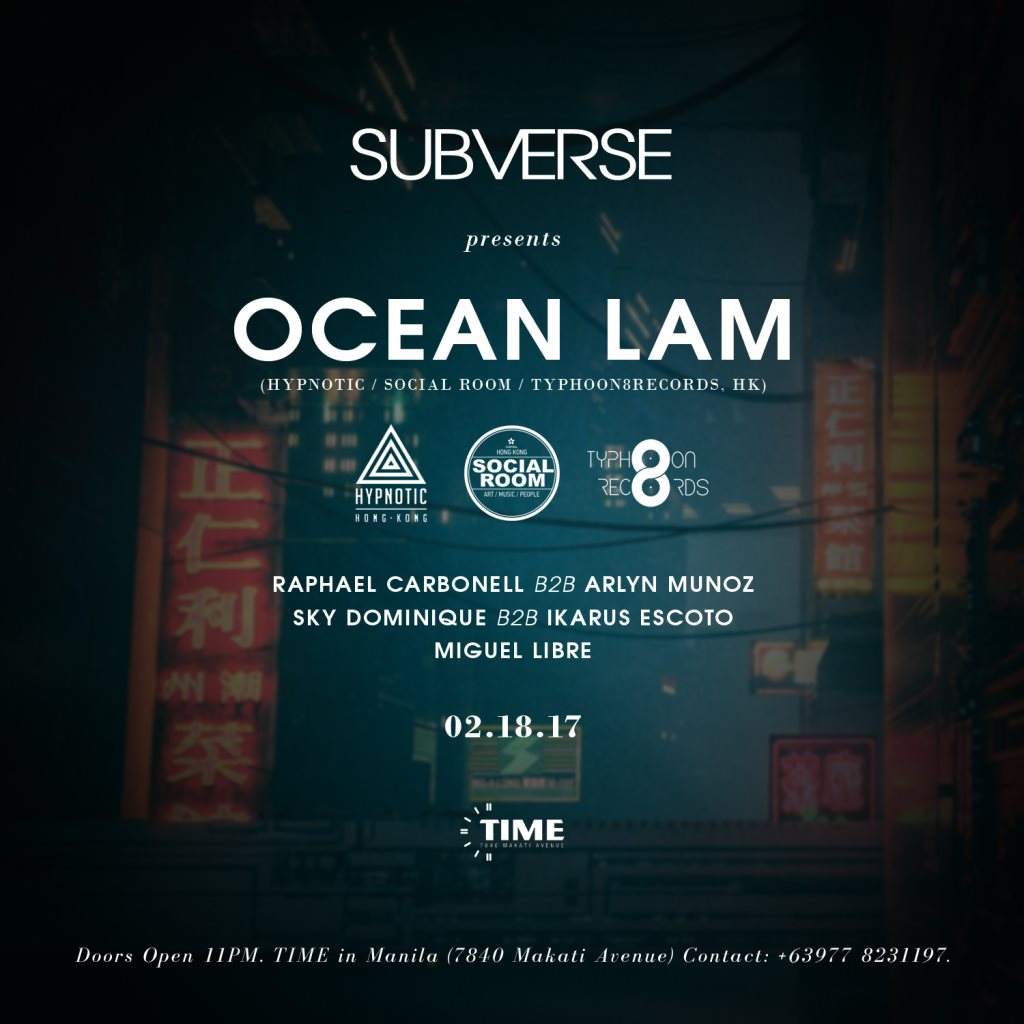 Subverse feat. Ocean lam - フライヤー裏
