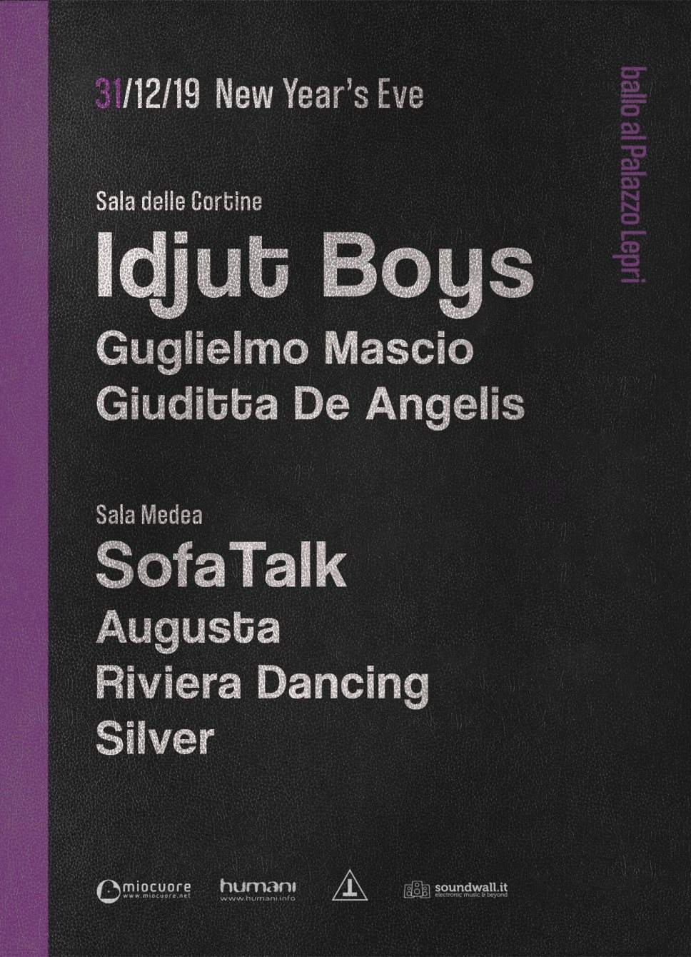 Idjut Boys 30th Anniversary - Ballo al Palazzo Lepri - Página frontal