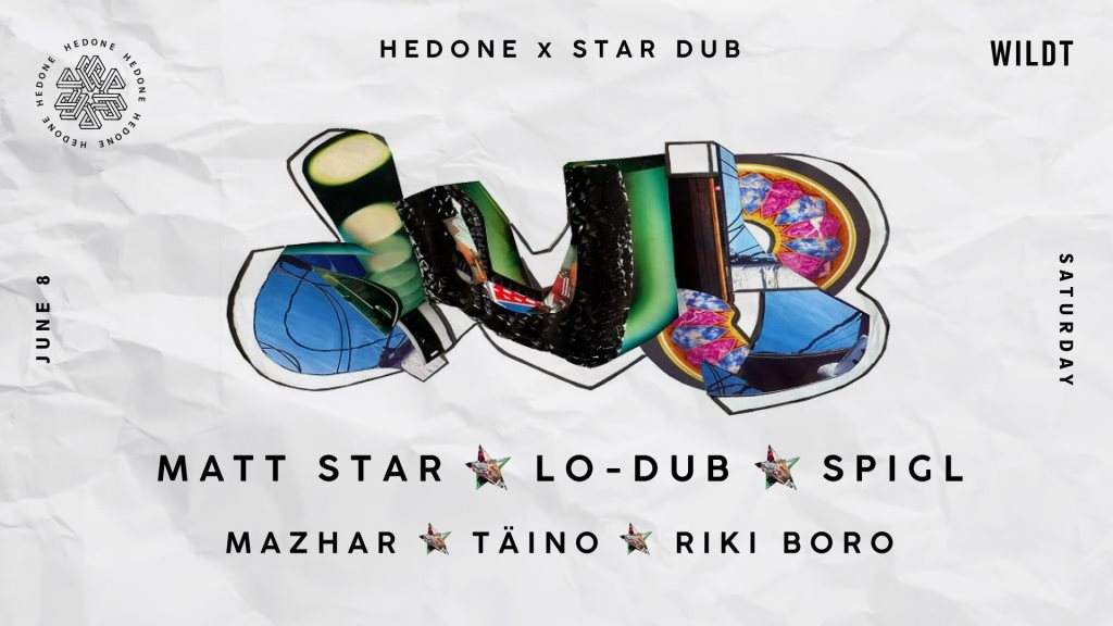 Hedone x Stardub Label Night - フライヤー表