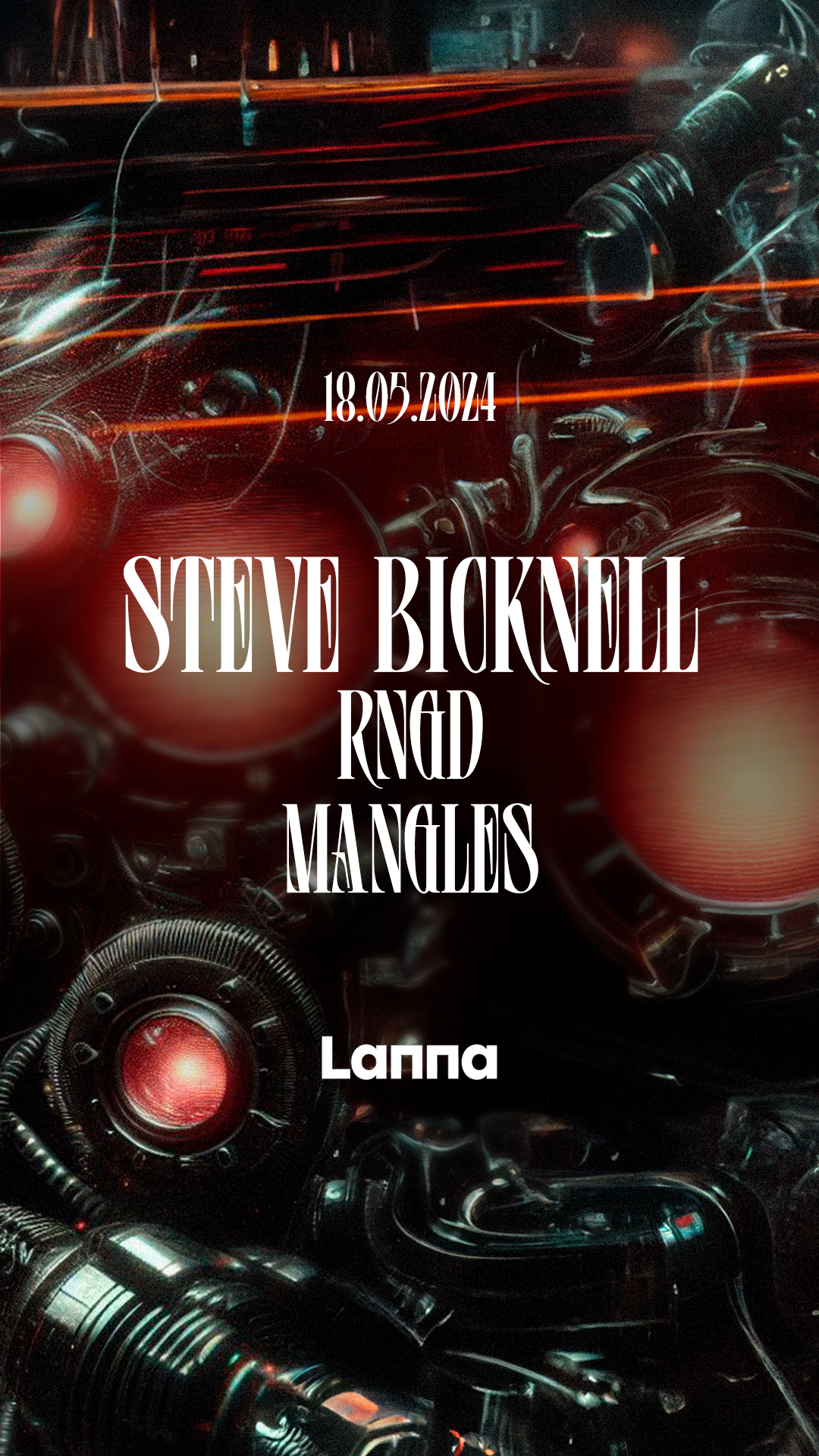 Lanna Club presenta Steve Bicknell, RNGD, Manglés - フライヤー表
