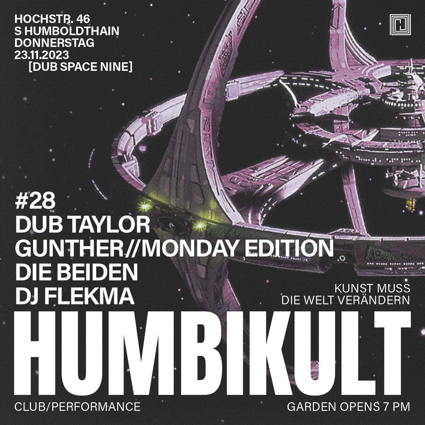 Humbi Kult Session#28 Dub Space Nine with Dub Taylor & Monday Edition - Página trasera