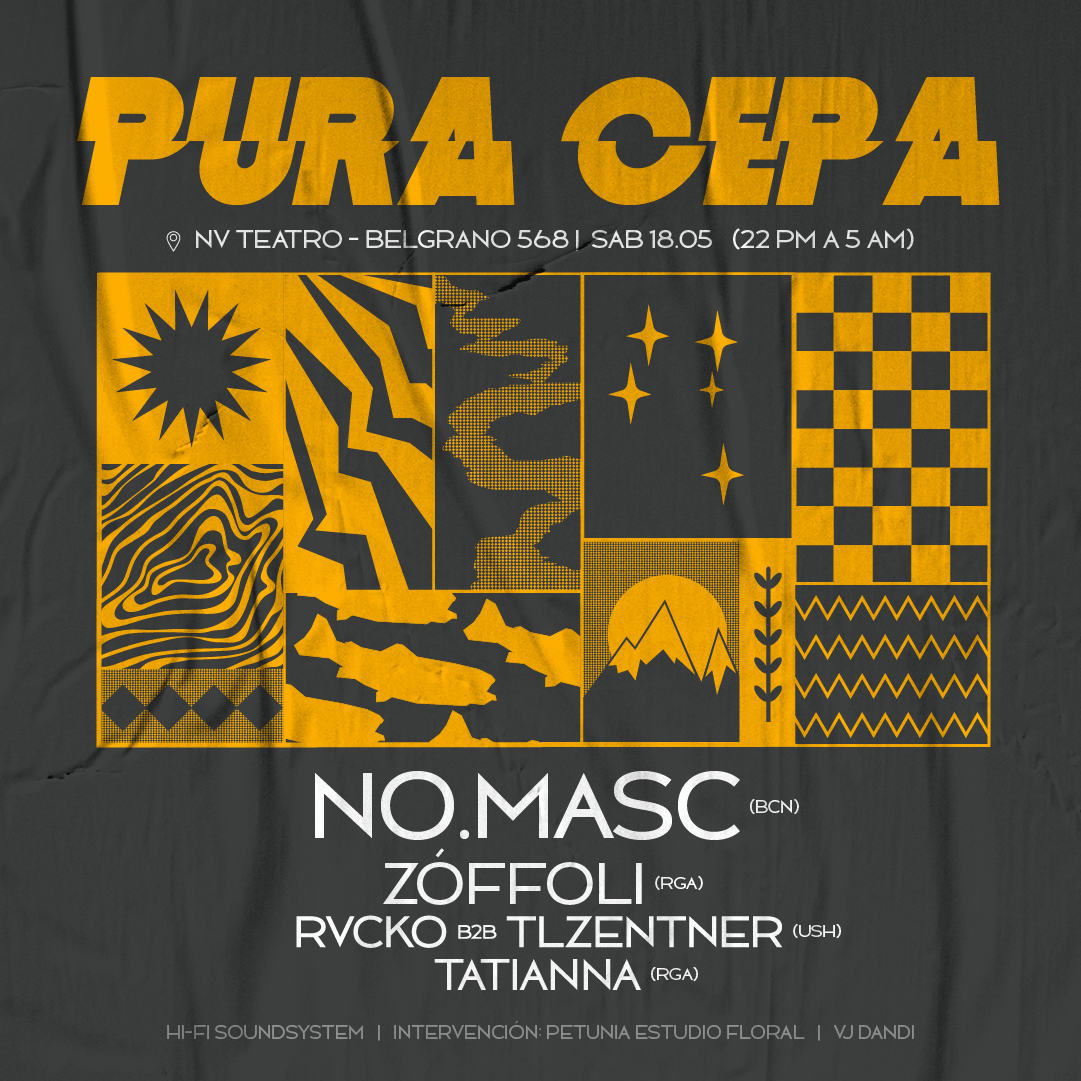 PURA CEPA with no.masc, Zóffoli, Rvcko, Tlzentner & Tatianna - フライヤー表