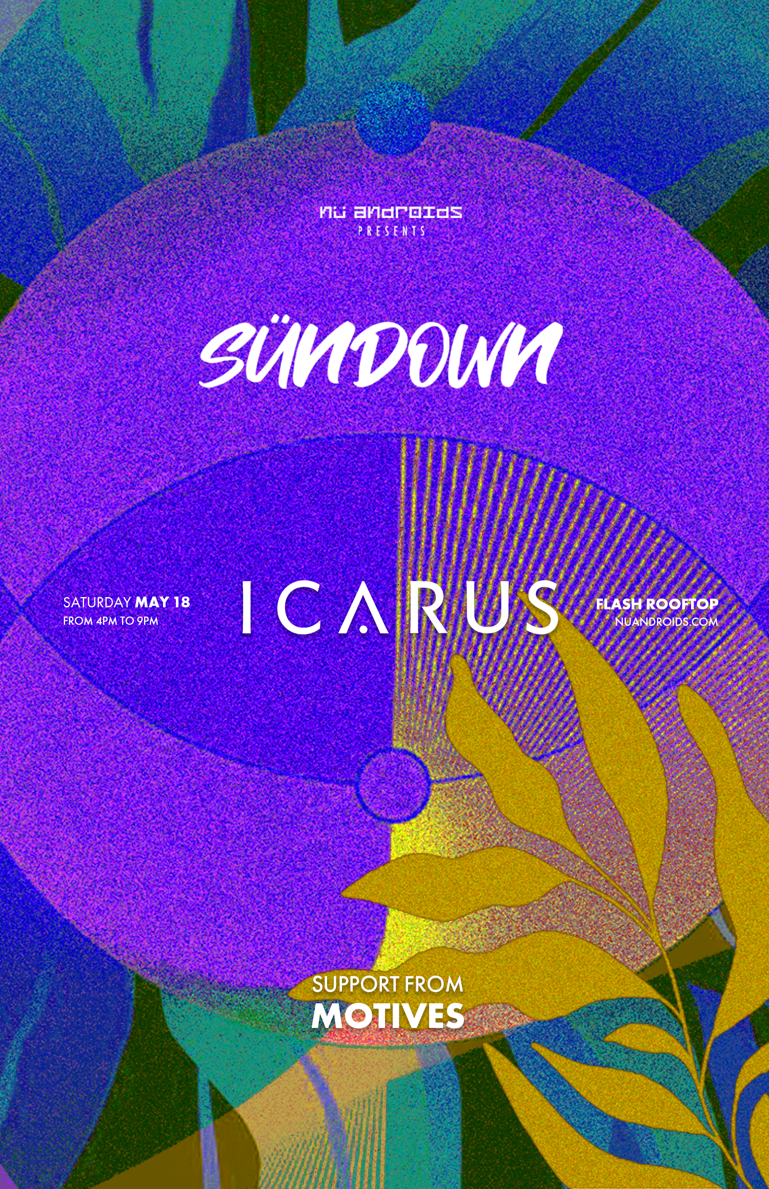Nü Androids presents SünDown: Icarus - Página frontal