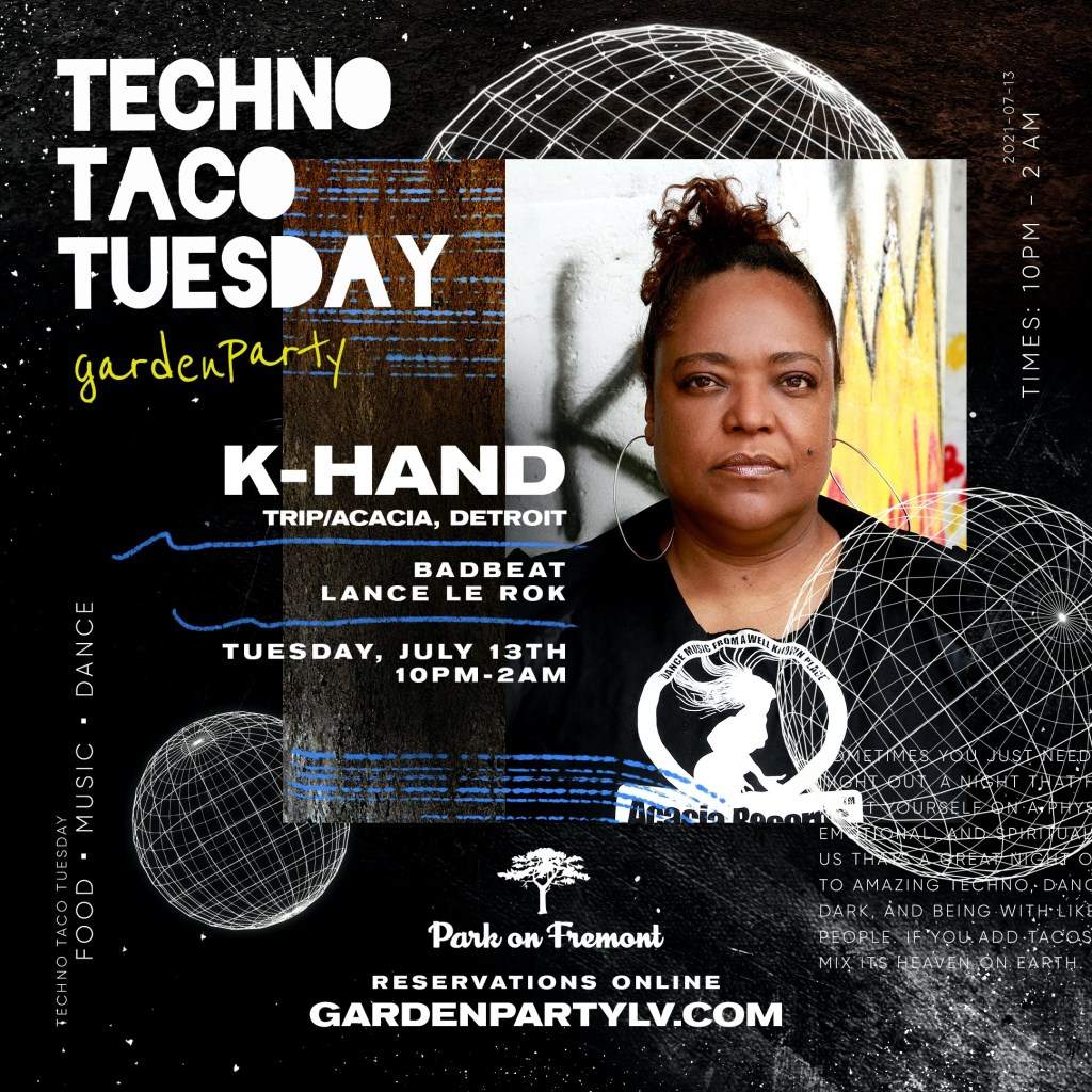 Techno Taco Tuesday feat. K-HAND - フライヤー表