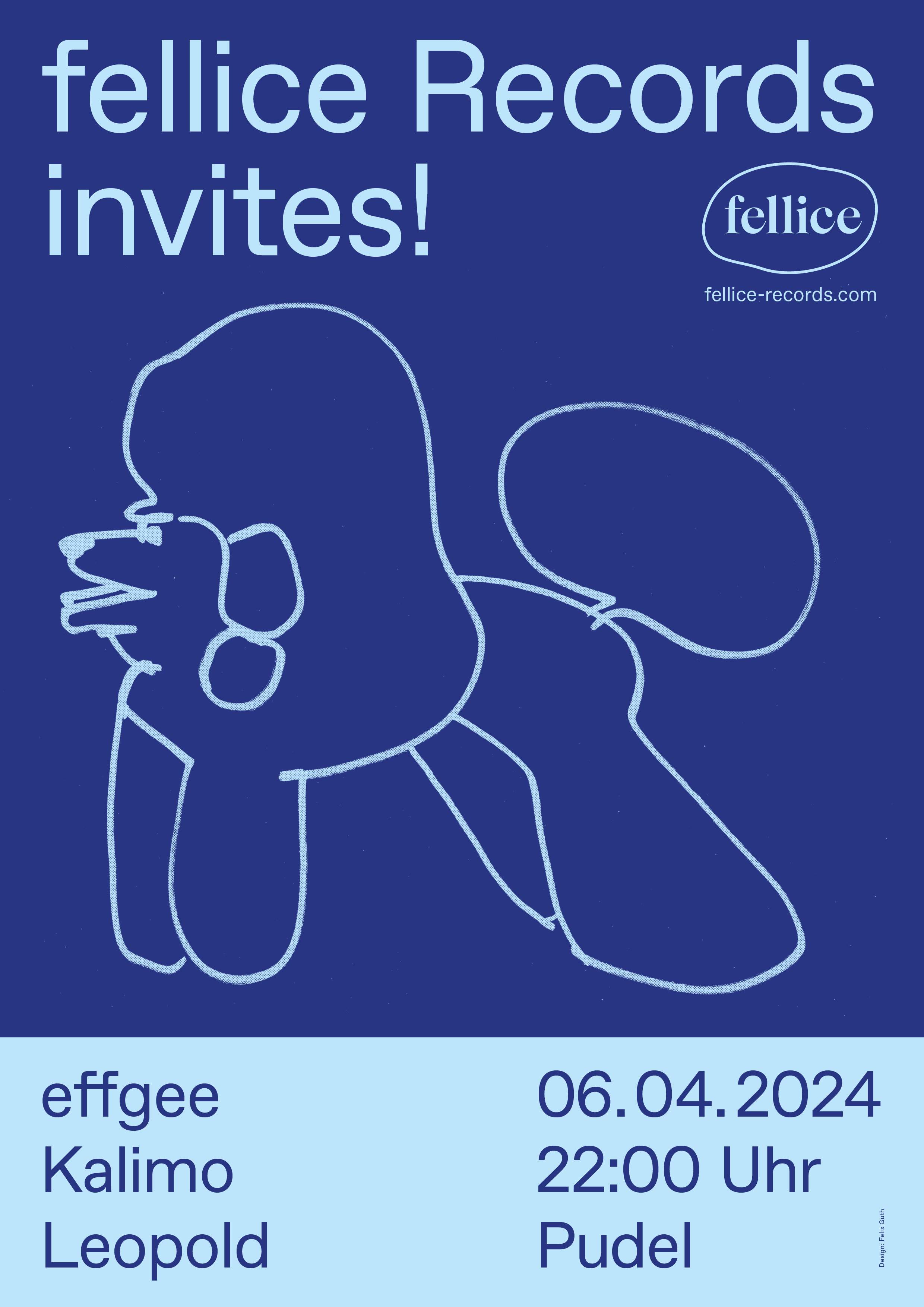 fellice Records invites - フライヤー表