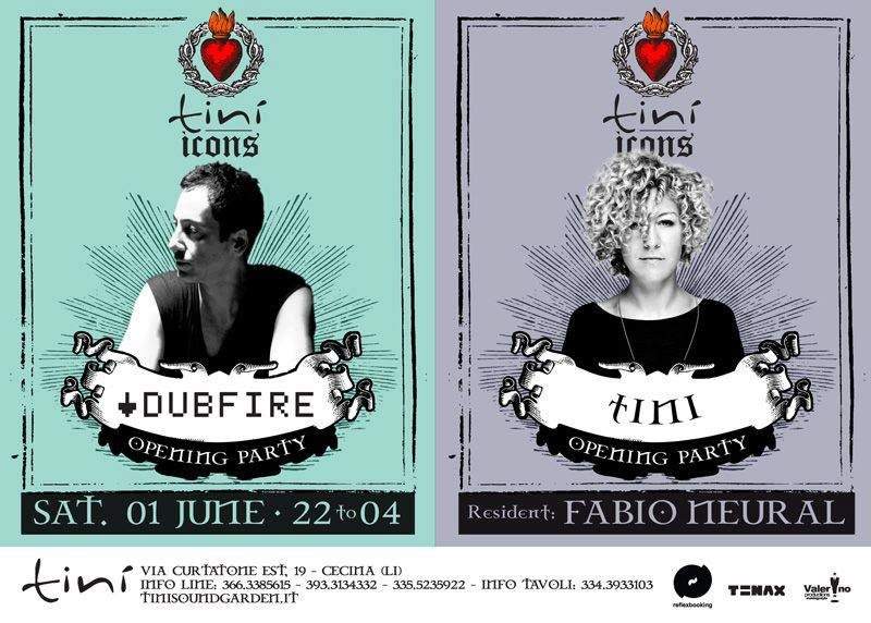 Tinì Icons Opening Party Feat. Dubfire, Tini, Fabio Neural - フライヤー表