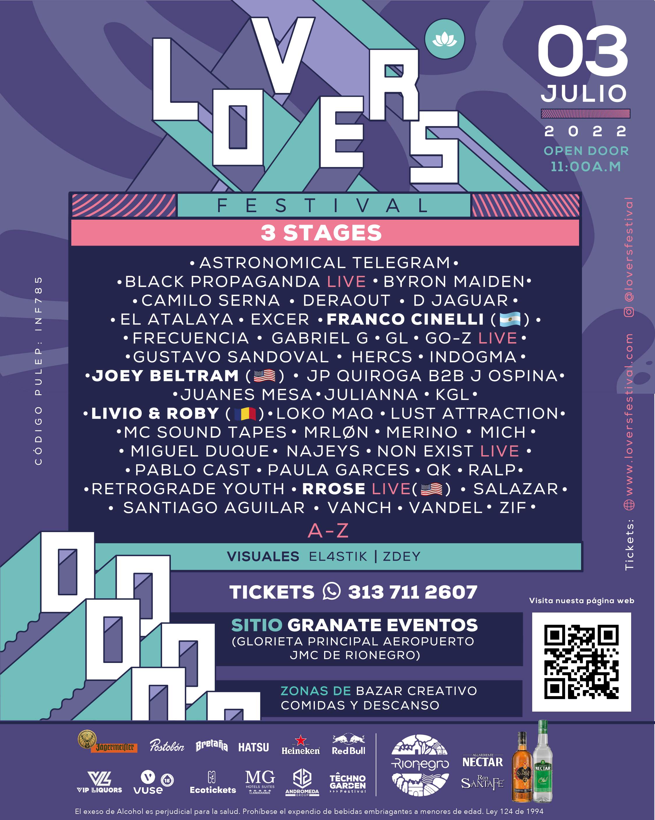 Lovers Festival 2022 - Página frontal