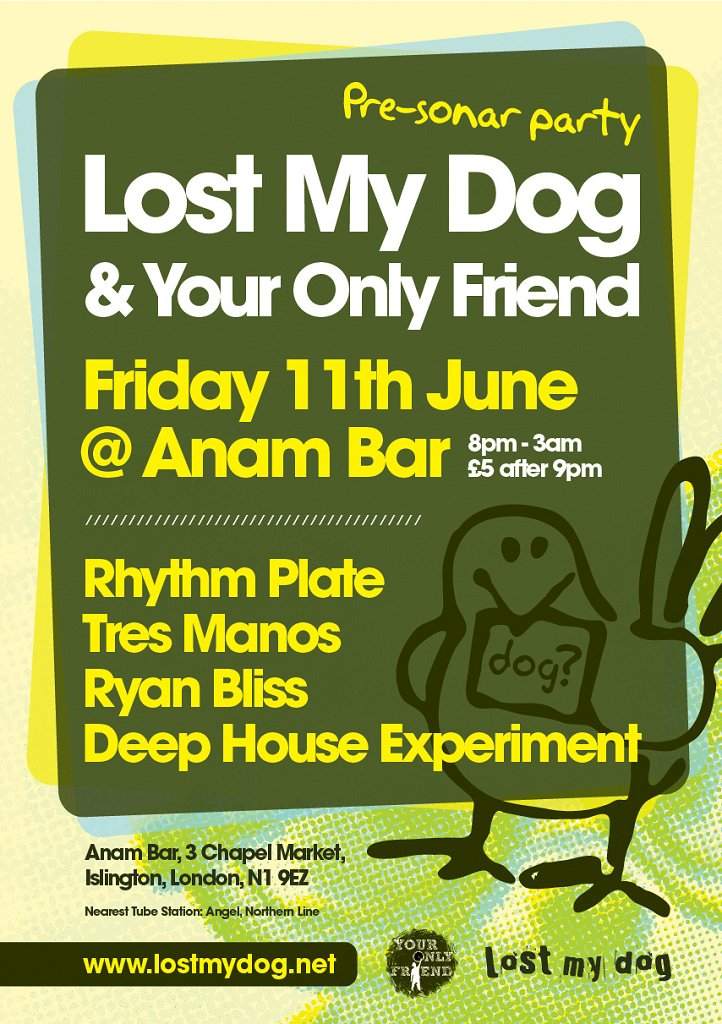 Lost My Dog & Your Only Friend Pre-Sonar Party - Página frontal