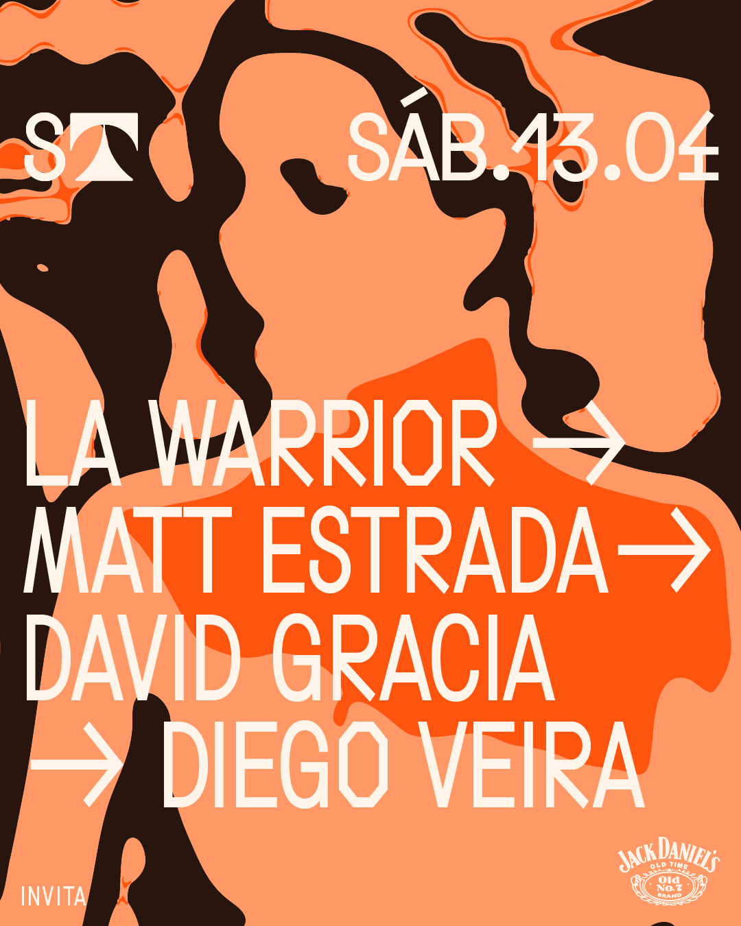 La Warrior / Matt Estrada / David Gracia / Diego Veira - フライヤー表
