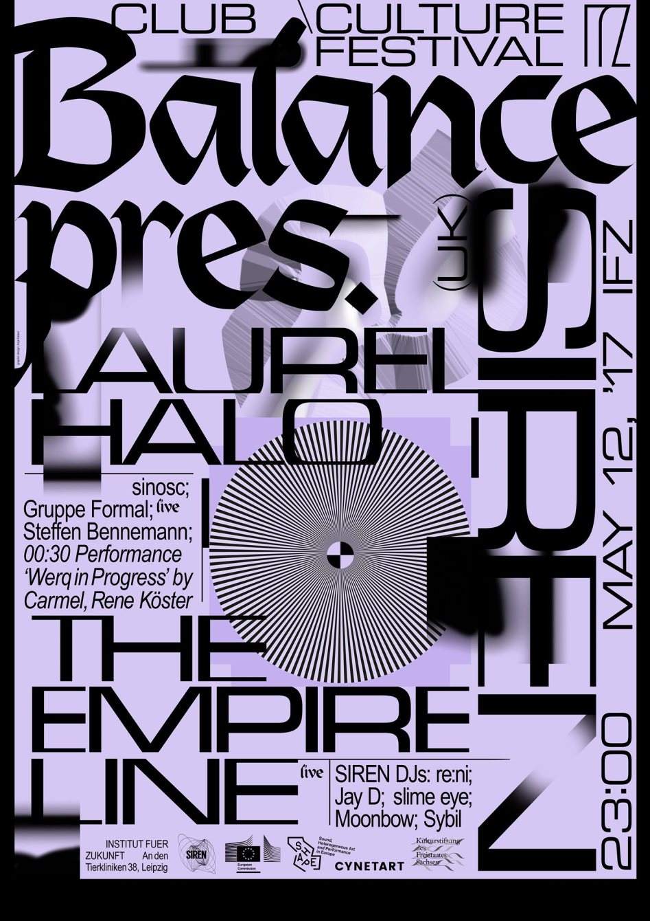 Balance presents SIREN with Laurel Halo, The Empire Line - Página frontal