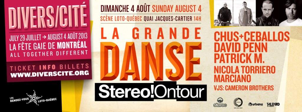 Divers/Cité 2013 - La Grande Danse - Stereo! Ontour - Página frontal