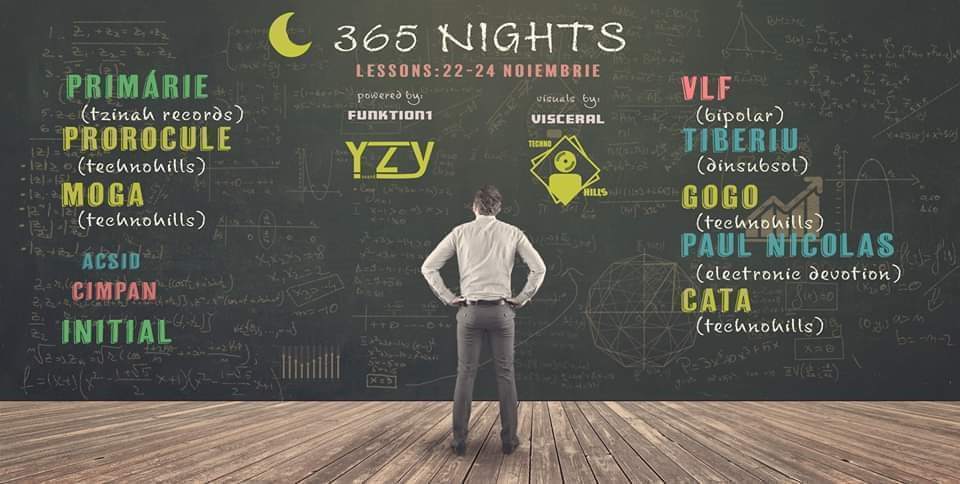 365 Nights - 1 Year Of Technohills - フライヤー表