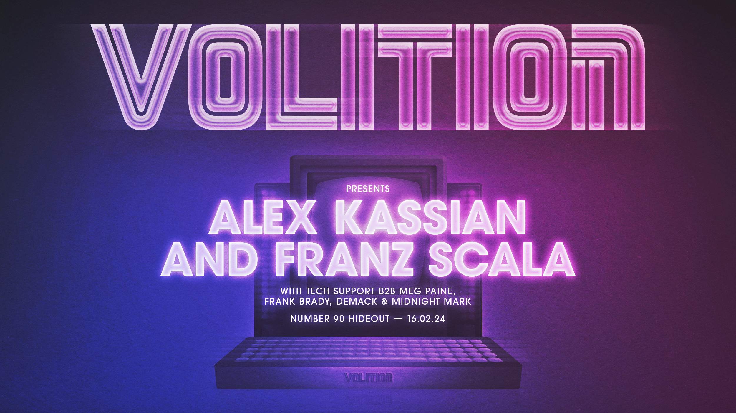 Volition presents: Alex Kassian, Franz Scala, Tech Support & Meg Paine, Frank Brady & Demack - Página frontal