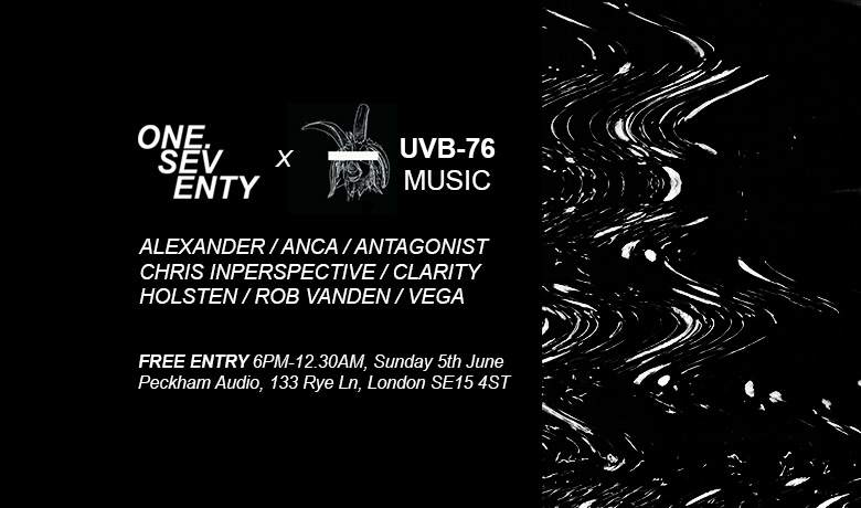 ONE.SEVENTY X UVB-76 MUSIC - フライヤー表
