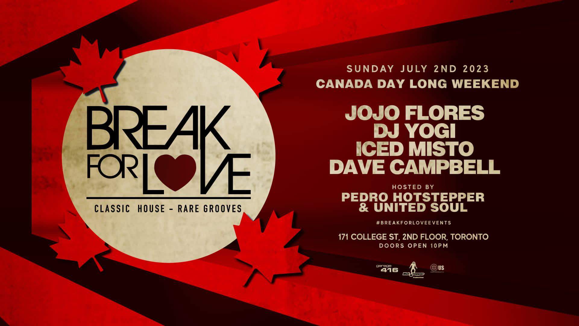 Break For LOVE Canada Day Edition - フライヤー表