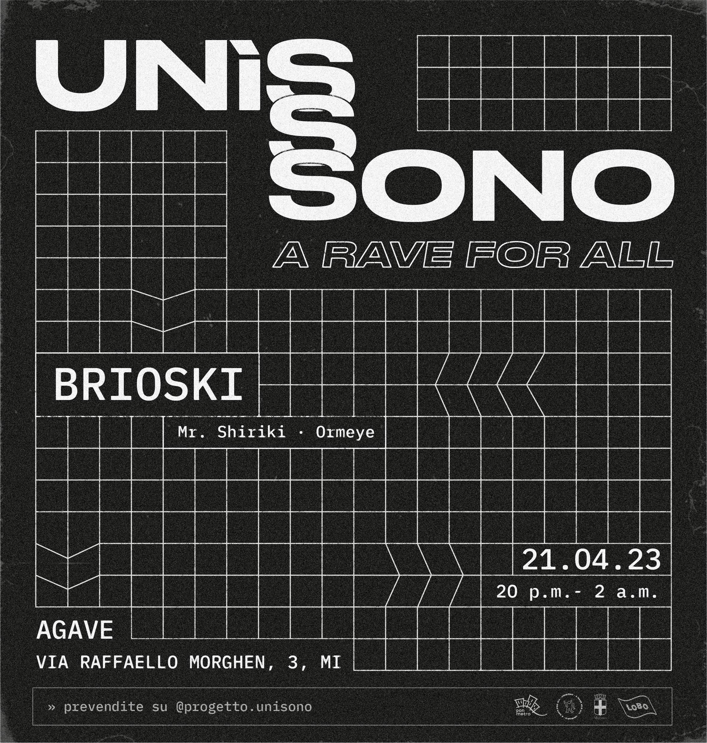 Unìsono with Brioski - Página frontal