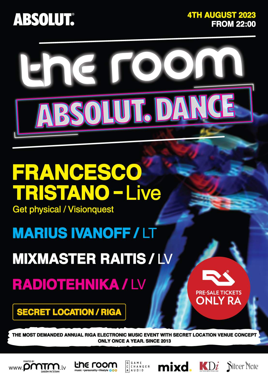 theRoom LIVE 2023 - Absolut Dance x Francesco Tristano - Página frontal