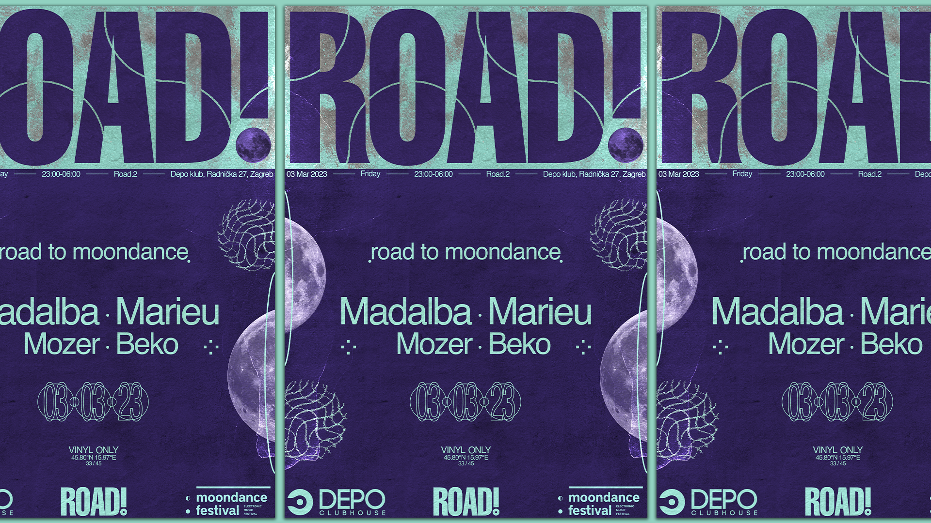 Road to Moondance with Madalba, Marieu & Mozer - Página trasera
