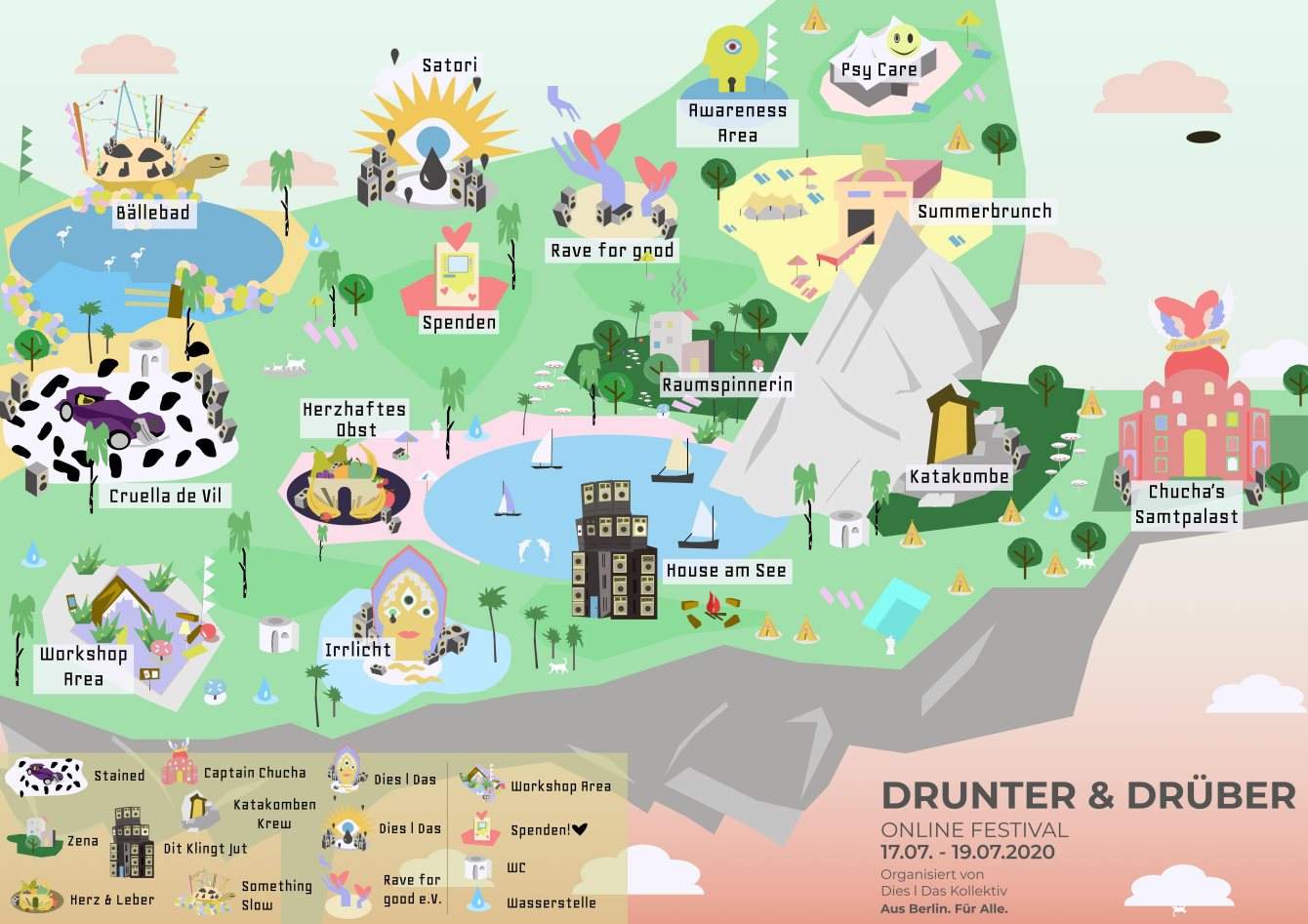 Drunter & Drüber Festival - フライヤー裏