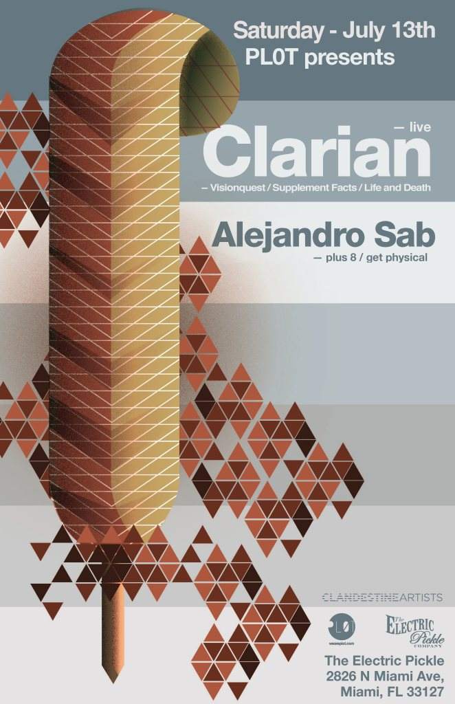 P L 0 T presents Clarian - Live - Página frontal