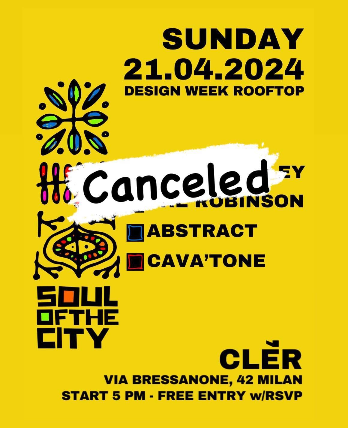 CANCELED - Soul of the city MDW24 Rooftop Party - フライヤー表