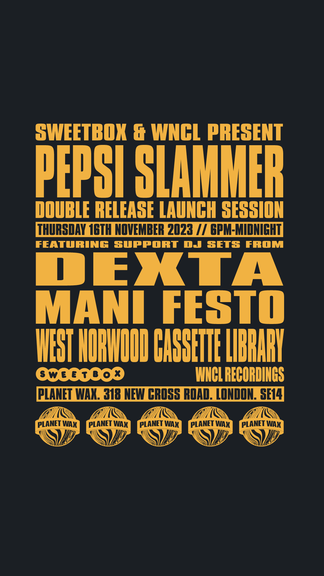 PEPSI SLAMMER 'Double Release Launch Session' - フライヤー表