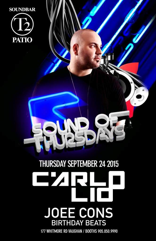 Sound Of Thursdays with Carlo Lio, Joee Cons - フライヤー表