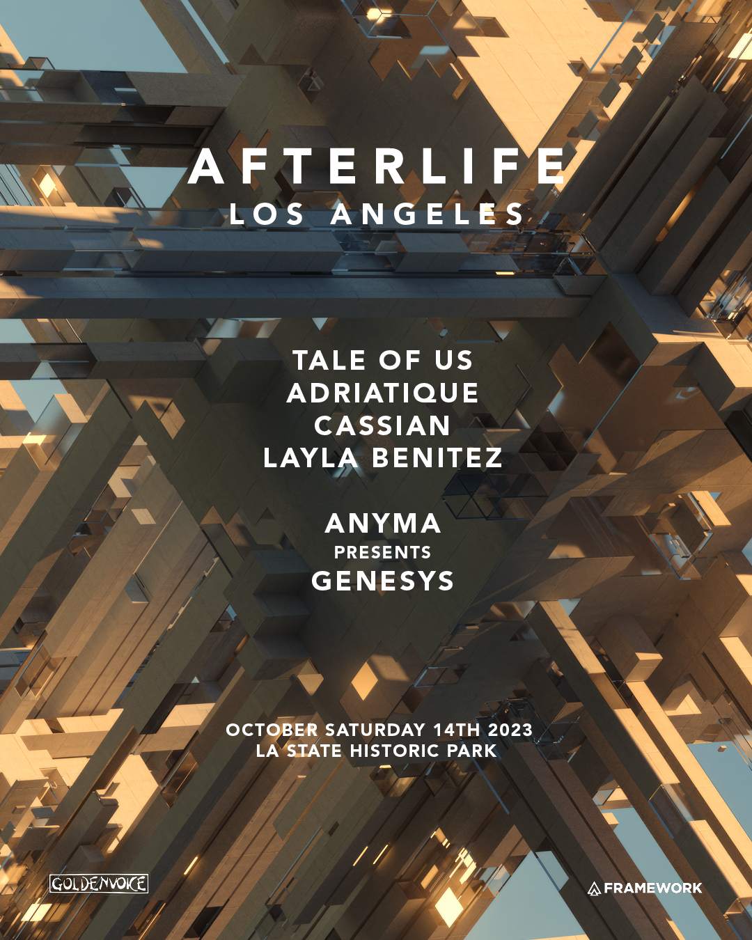 Afterlife Los Ángeles 🔥🌴 October 13th and 14th. @taleofus @anyma  @mrak_ofc @argyofficial @adriatique @cassian @laylabenitez…