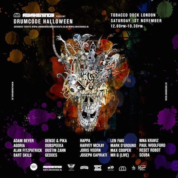 tobacco dock london halloween Awakenings & LWE present: Drumcode Halloween at Tobacco Dock, London