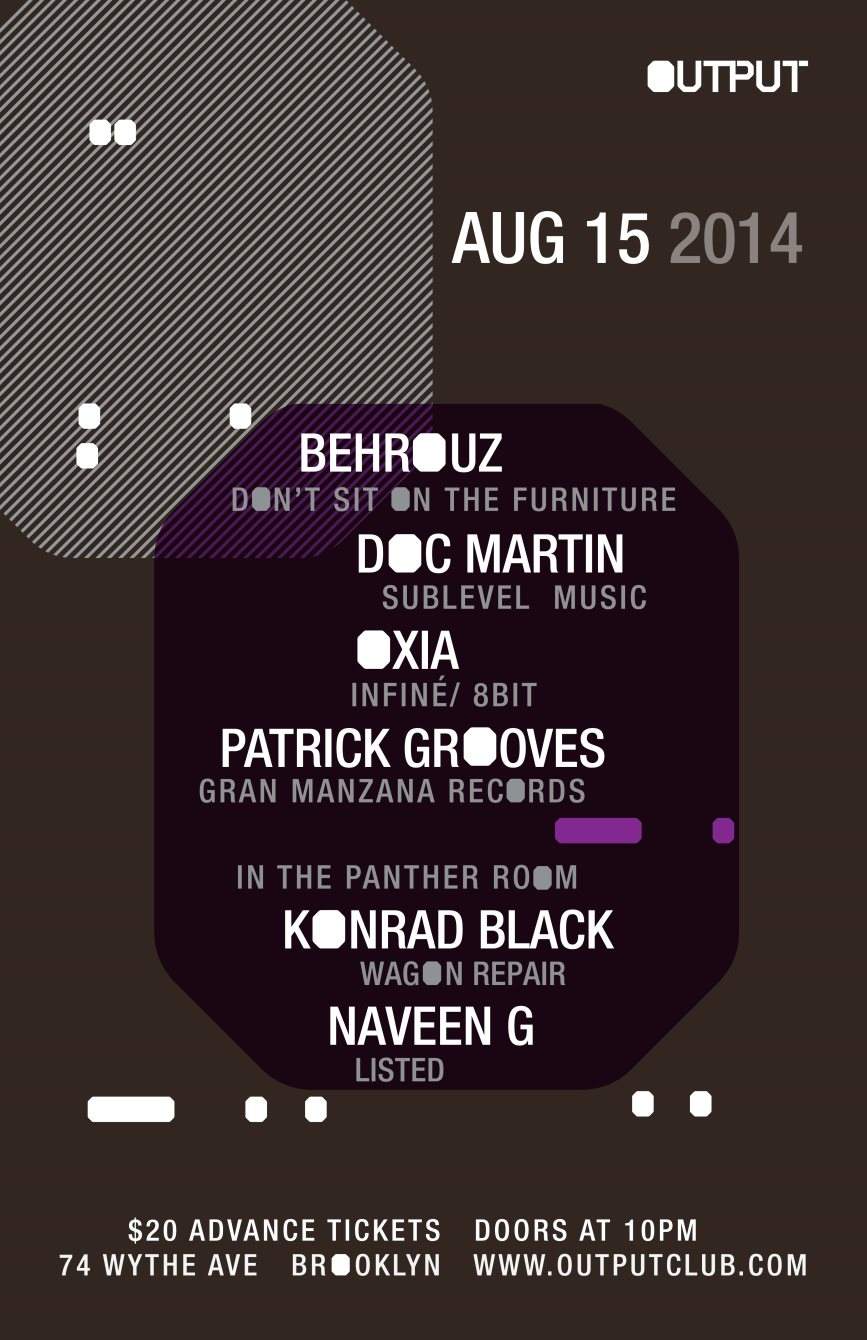 Behrouz/ Doc Martin/ Oxia/ Patrick Grooves with Konrad Black/ Naveen G - Página frontal