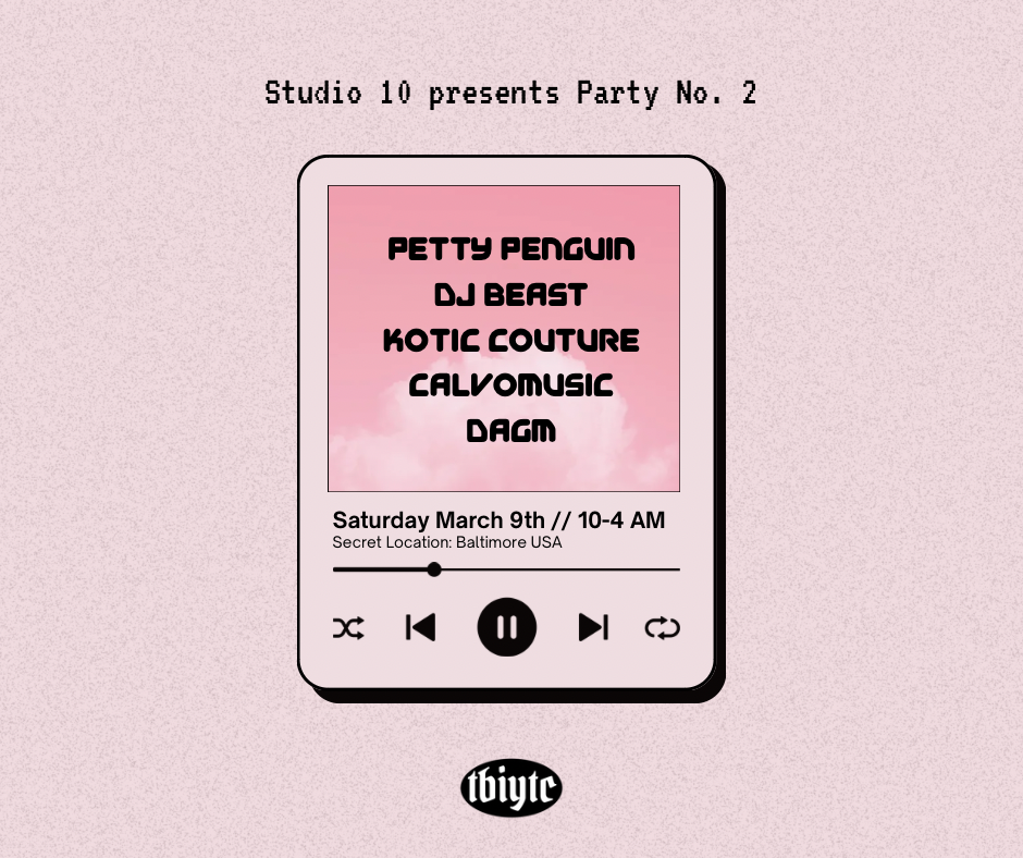 Studio 10 presents Party No. 2 - フライヤー表