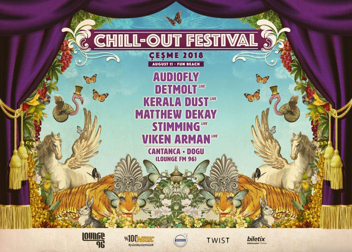 Chill-Out Festival Çeşme 2018 - フライヤー表