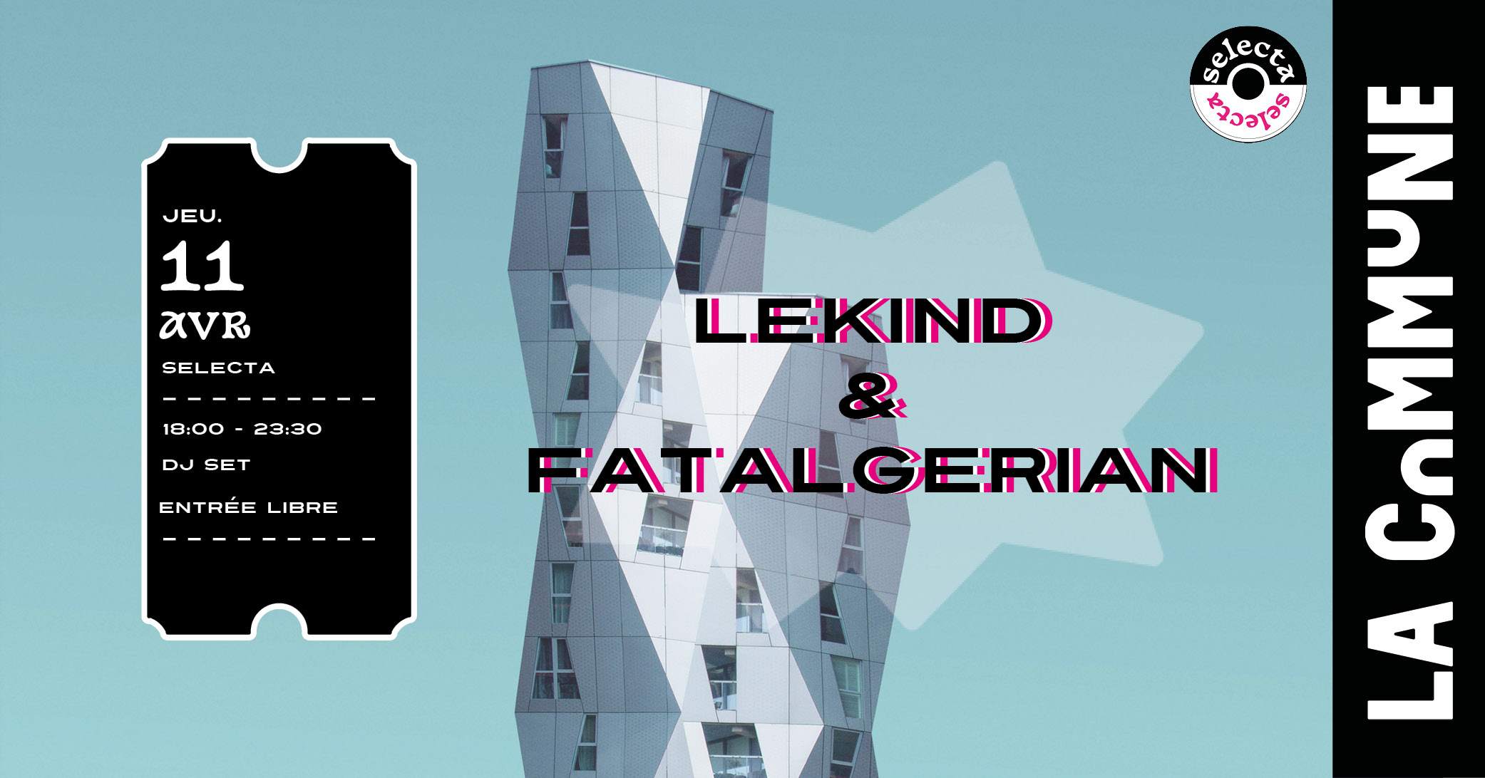 Lekind & Fatalgerian - SELECTA - フライヤー表