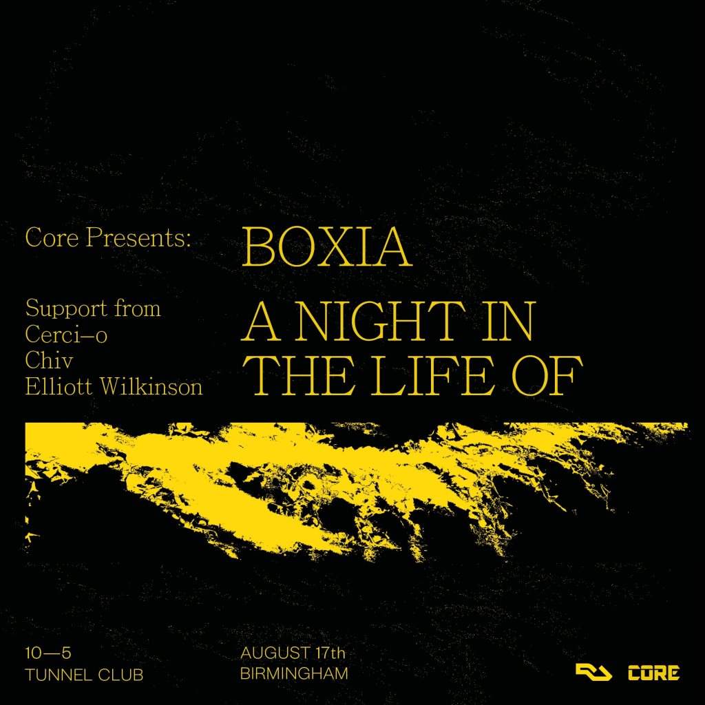 [CANCELLED] CORE presents Boxia: A Night in the Life Of (Drumcode) - Página frontal