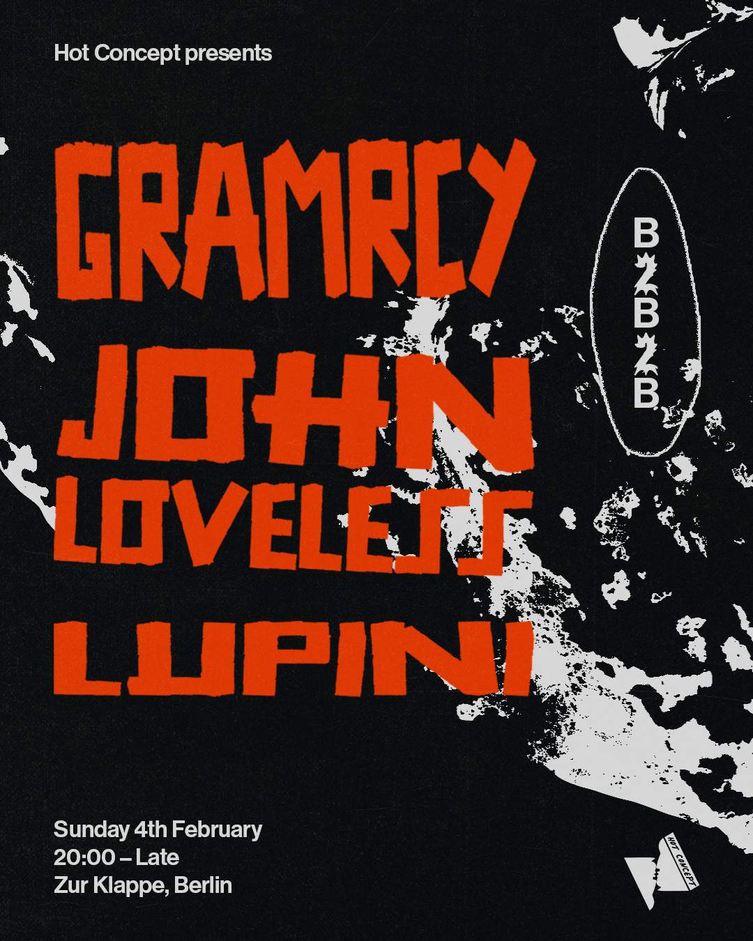 Hot Concept with Gramrcy / John Loveless / Lupini - フライヤー表