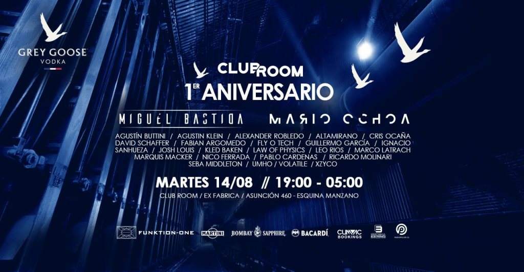 Club Room Chile Anniversary - フライヤー表