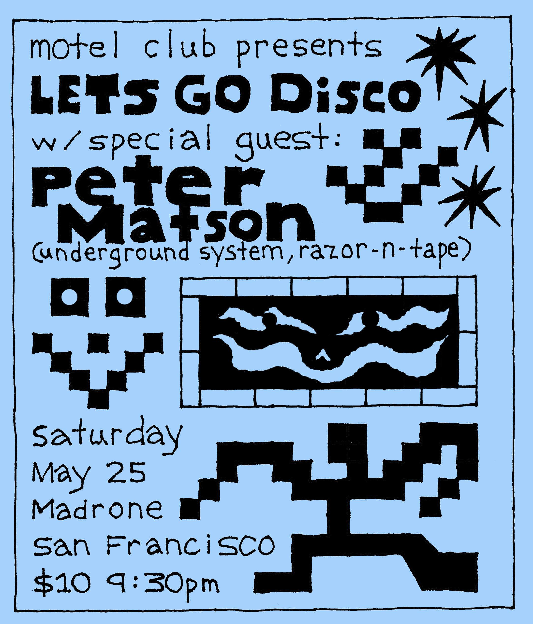 Motel Club presents Let's Go Disco with special guest Peter Matson - フライヤー裏