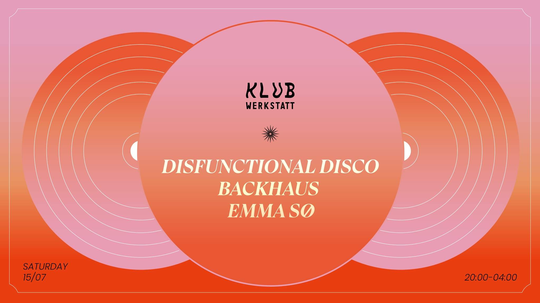 Disfunctional Disco + Backhaus EMMA SØ - Página frontal