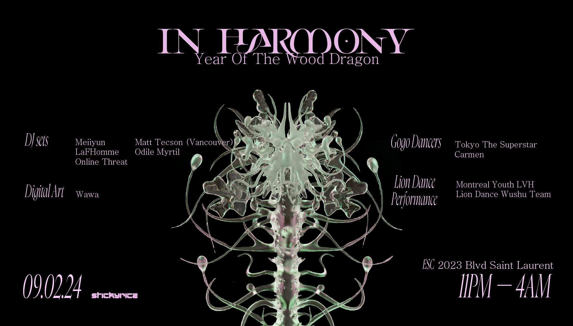 In Harmony: Year Of The Wood Dragon - フライヤー表